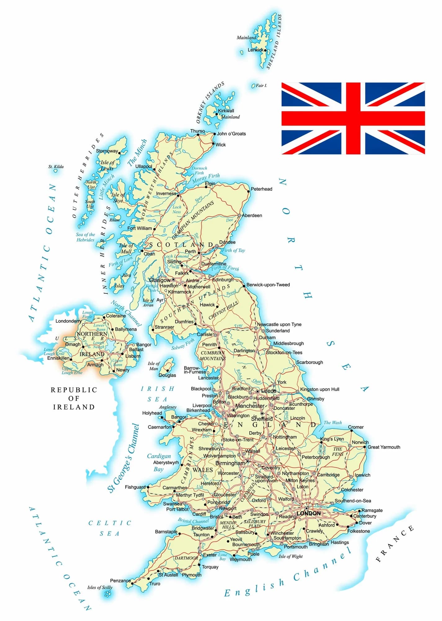 United Kingdom map