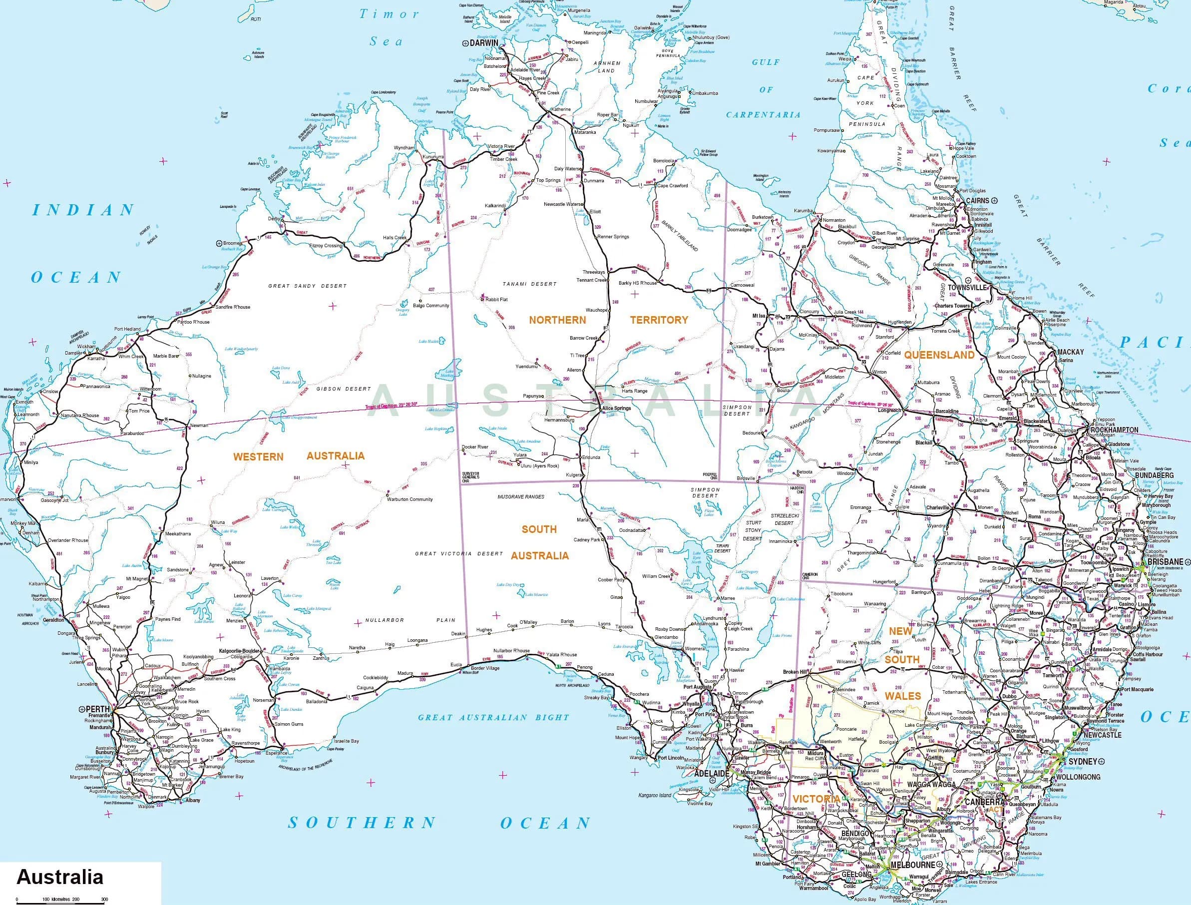 Australia map